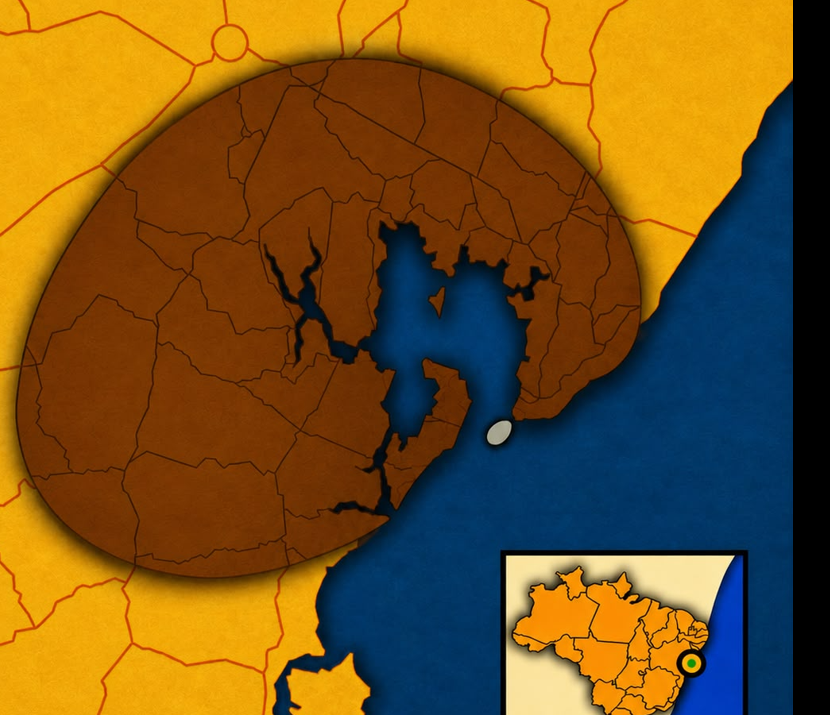 Mapa artístico do Recôncavo da Bahia